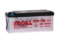 Batterie remplie 135AH - 514x175x210 - Plus à gauche