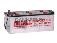 Batterie remplie 180AH - 513x223x223 - Plus à gauche